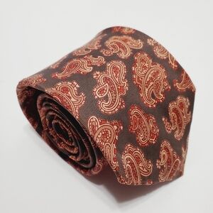 Stix Baer & Fuller Necktie Multicolor Paisley Pattern Men's Repp Neck Tie